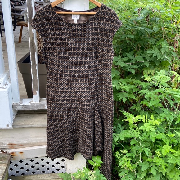 Anthropologie Dresses & Skirts - Anthropologie Julienne W by Weston Wear Asymmetric Hem Knit Dress Women's Size M